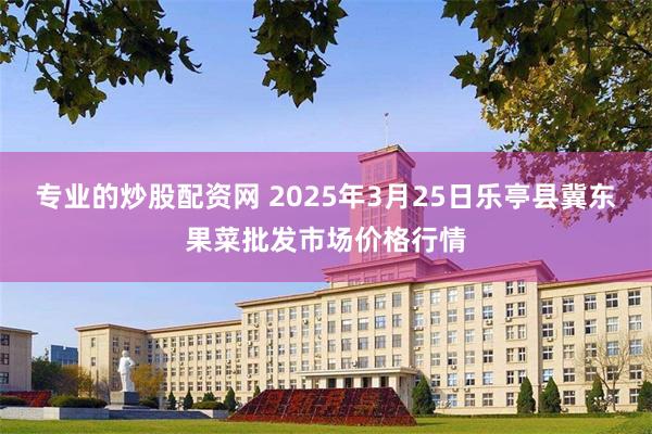 专业的炒股配资网 2025年3月25日乐亭县冀东果菜批发市场价格行情