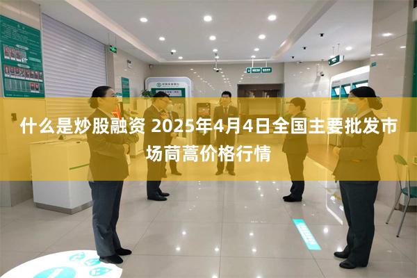 什么是炒股融资 2025年4月4日全国主要批发市场茼蒿价格行情