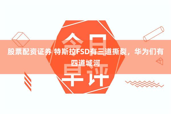 股票配资证券 特斯拉FSD有三道撕裂，华为们有四道城河