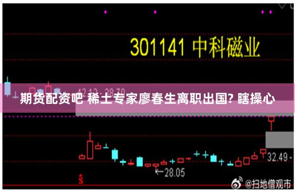期货配资吧 稀土专家廖春生离职出国? 瞎操心
